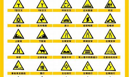 道路交通标志大全图解_道路交通标志大全图解和翻译